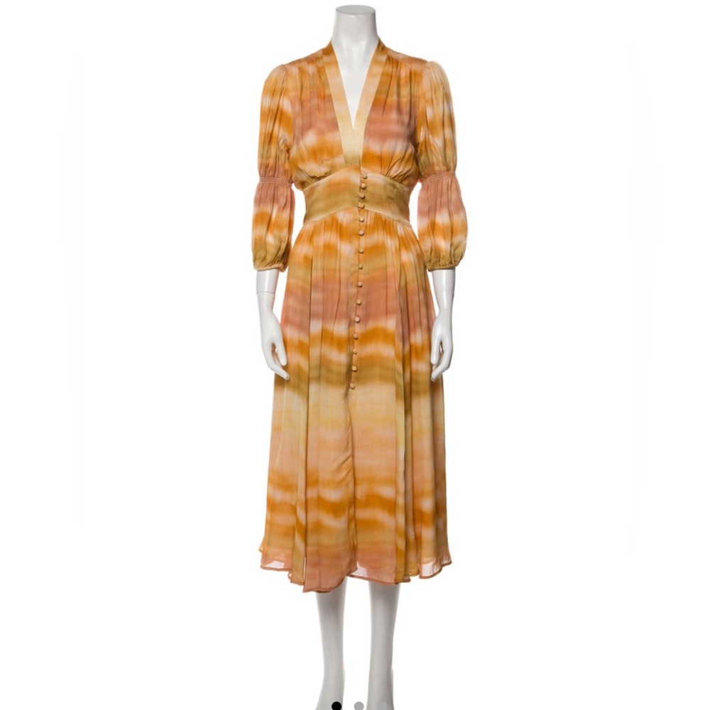 Cult Gaia Tie dye Silk Dress